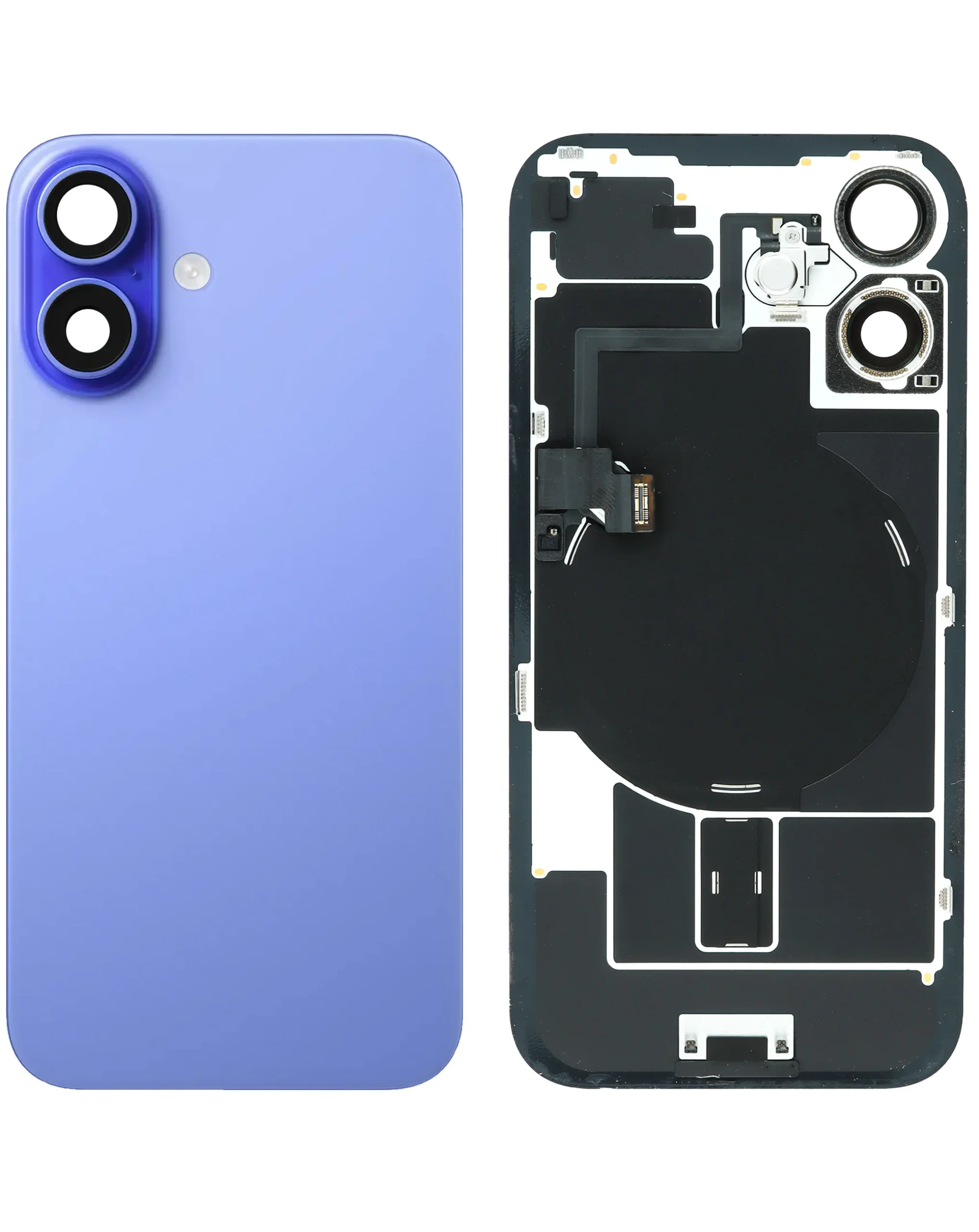 iPhone 16 Uyumlu ULTRAMARİN MAVİ MagSafe Mıknatıslı, NFC ve Flaş Flexli Arka Cam