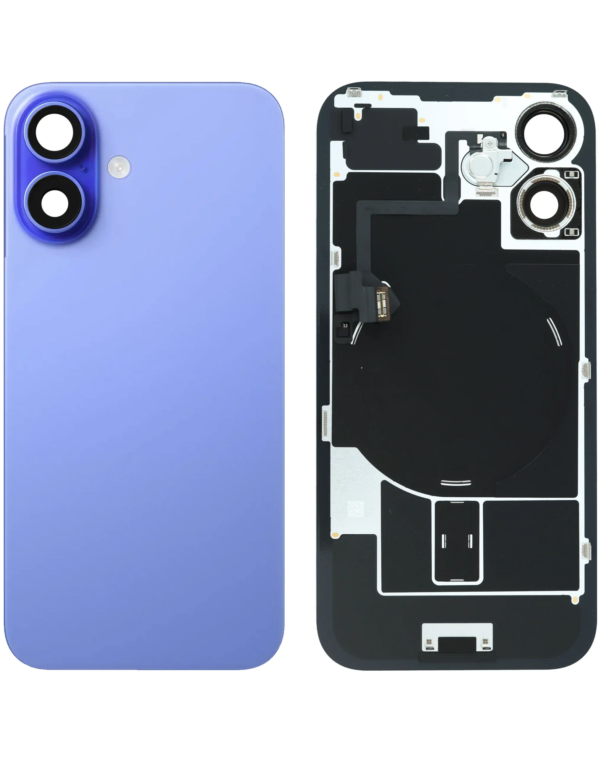 iPhone 16 Uyumlu ULTRAMARİN MAVİ Service Pack Çerçeveli ve MagSafe Mıknatıslı Arka Cam