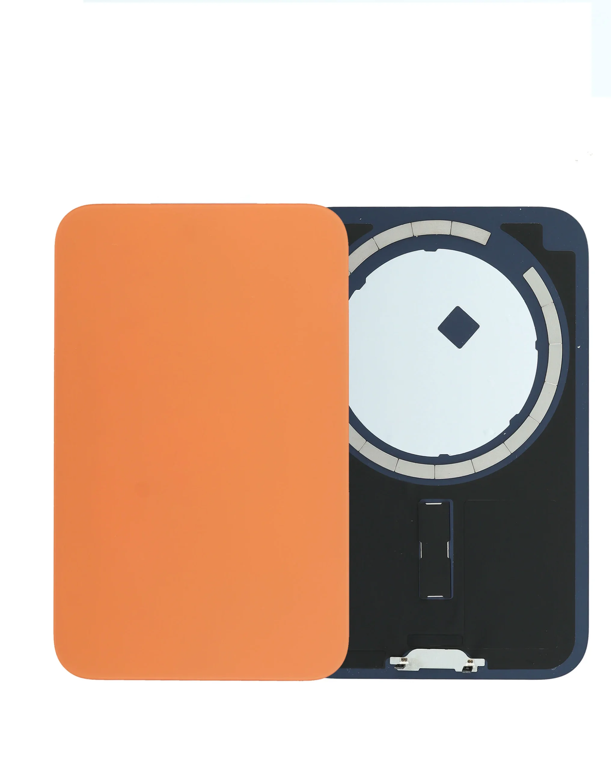 iPhone 17 Pro Max Uyumlu LOGOLU COSMIC TURUNCU Çerçeveli ve MagSafe Mıknatıslı Arka Cam