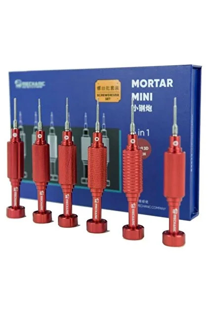 Mechanic Mortar Mini İshell Max 6 sı 1 Arada Set Tornavida