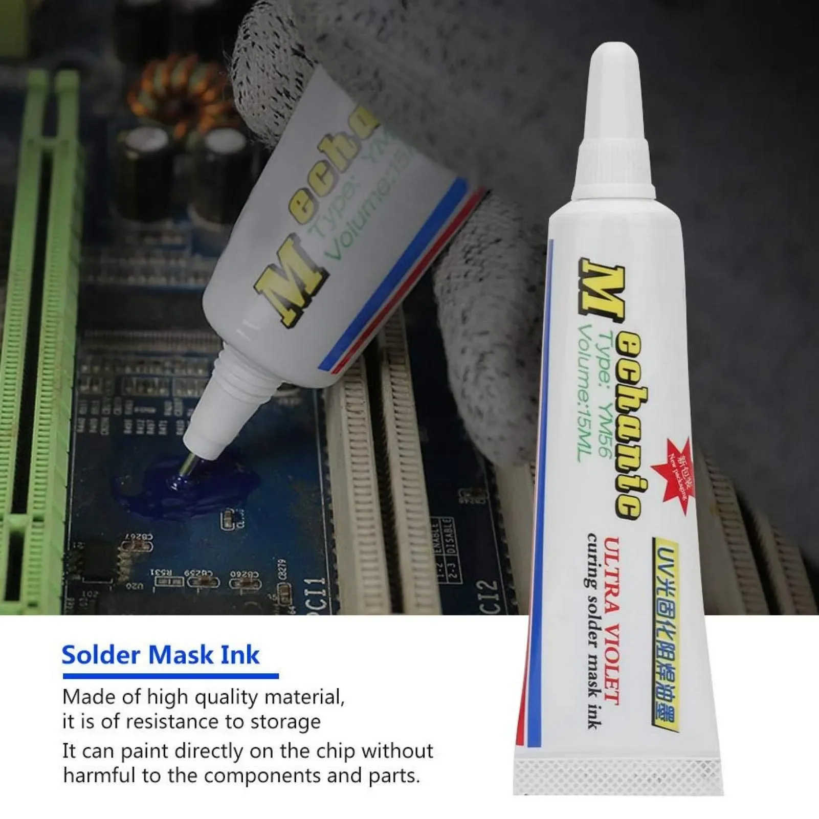 Mechanic Ym56 Siyah Blue Yeşil 15Ml Uv Flux