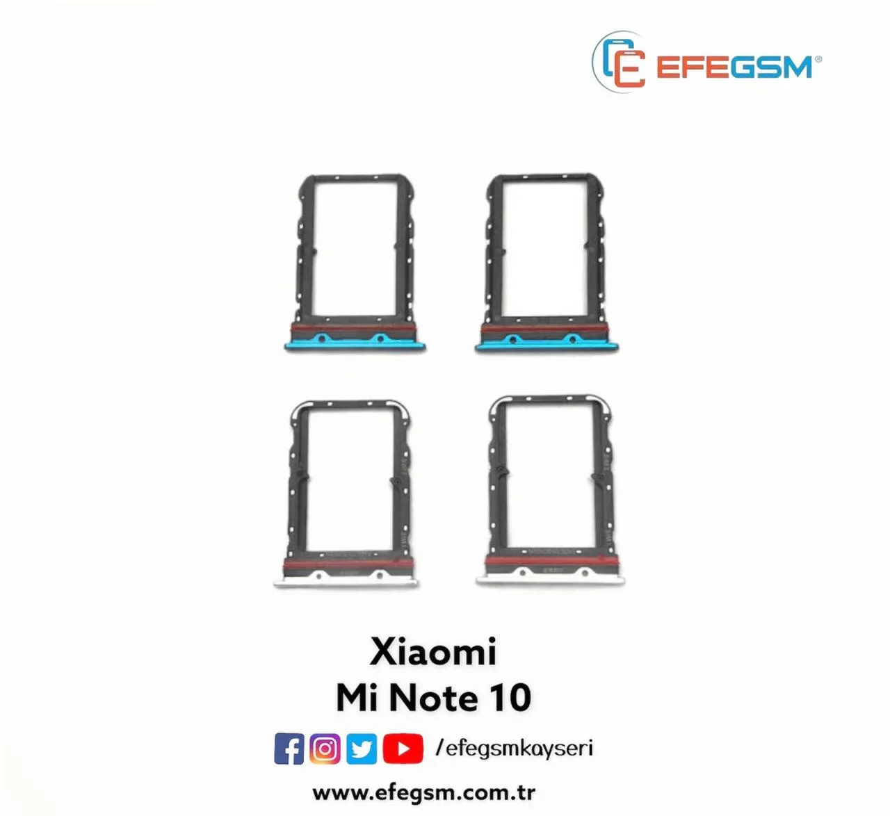Mi Note 10 Sim Kart Tepsisi