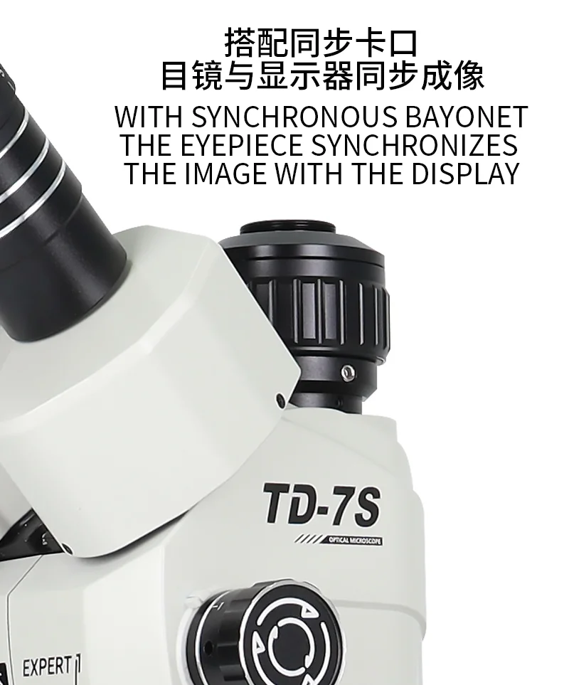 Mikroskop Td-7s Kamera Yuvalı Beyaz Kafa