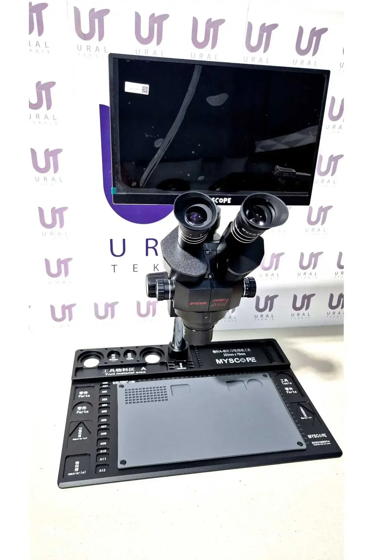 Mikroskop Td-7s Kamera Yuvalı Siyah Kafa Siyah Ped