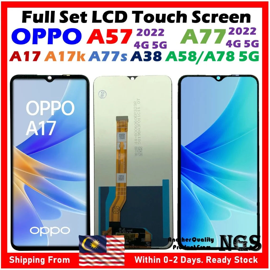 Oppo A17 Ekran Dokunmatik Orijinal Çıtasız Ürün (Çerçevesiz)