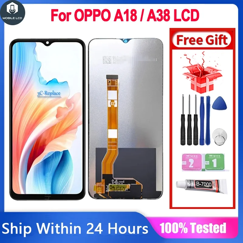 Oppo A18 Ekran Dokunmatik Orijinal Çıtasız Ürün (Çerçevesiz)