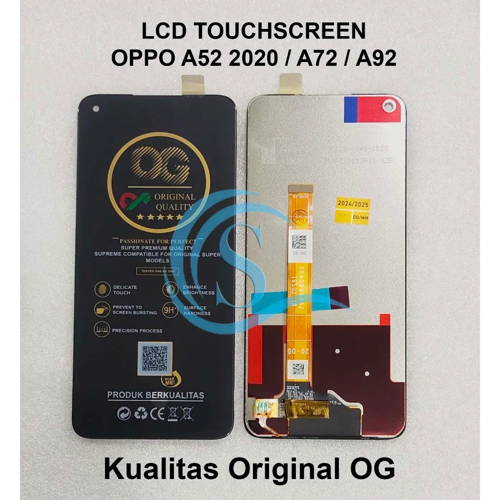 Oppo A72 2020 Ekran Dokunmatik Orijinal Çıtasız Ürün (Çerçevesiz)
