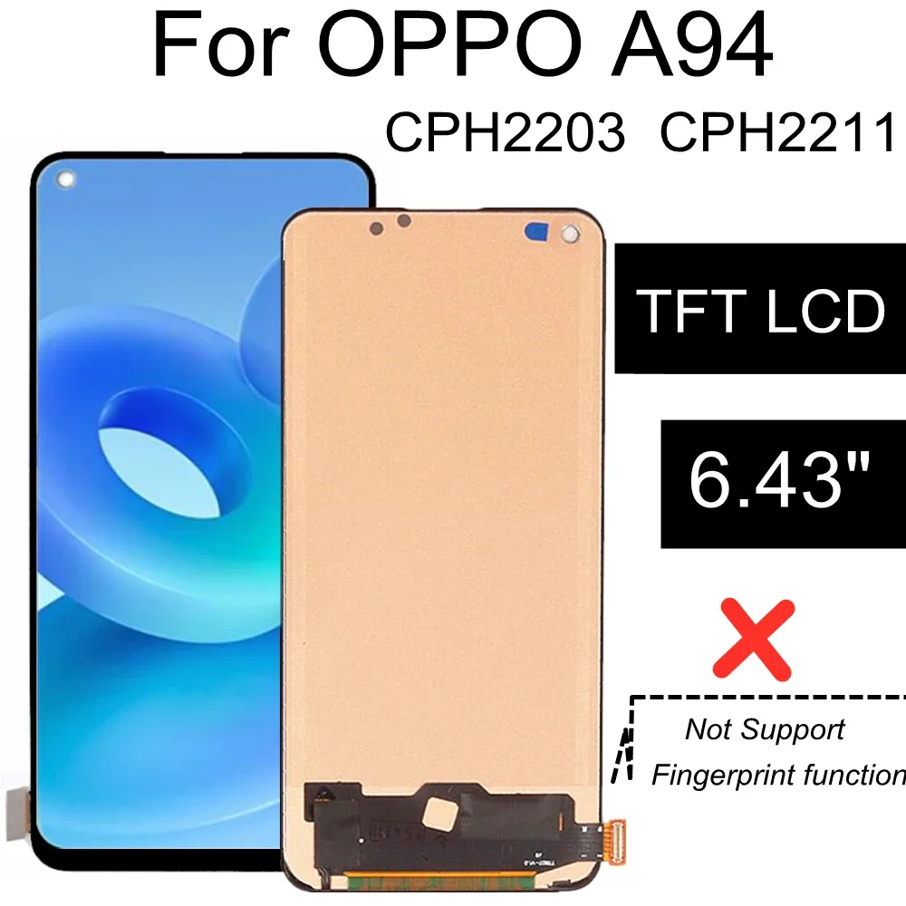 Oppo A94 5G Ekran Dokunmatik A Plus Kalite Ürün/INCELL 04 VER Çıtasız (Çerçevesiz)
