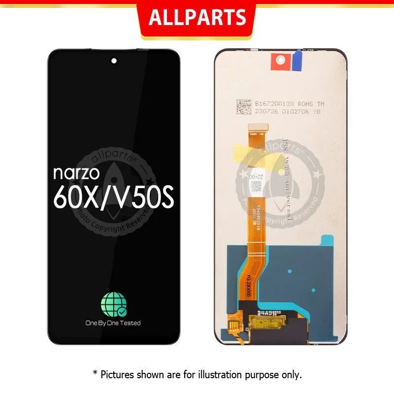 Oppo Narzo 60 5G Ekran Dokunmatik A Plus Kalite Ürün/INCELL Çıtasız (Çerçevesiz)