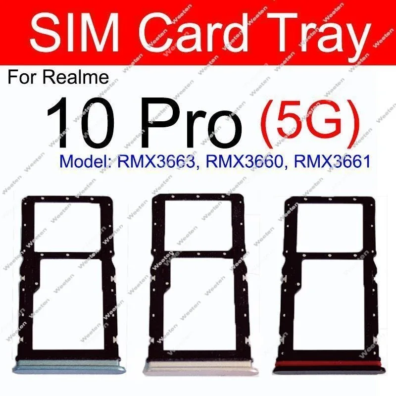 Oppo Realme 10 Pro Sim Kart Tepsisi Siyah