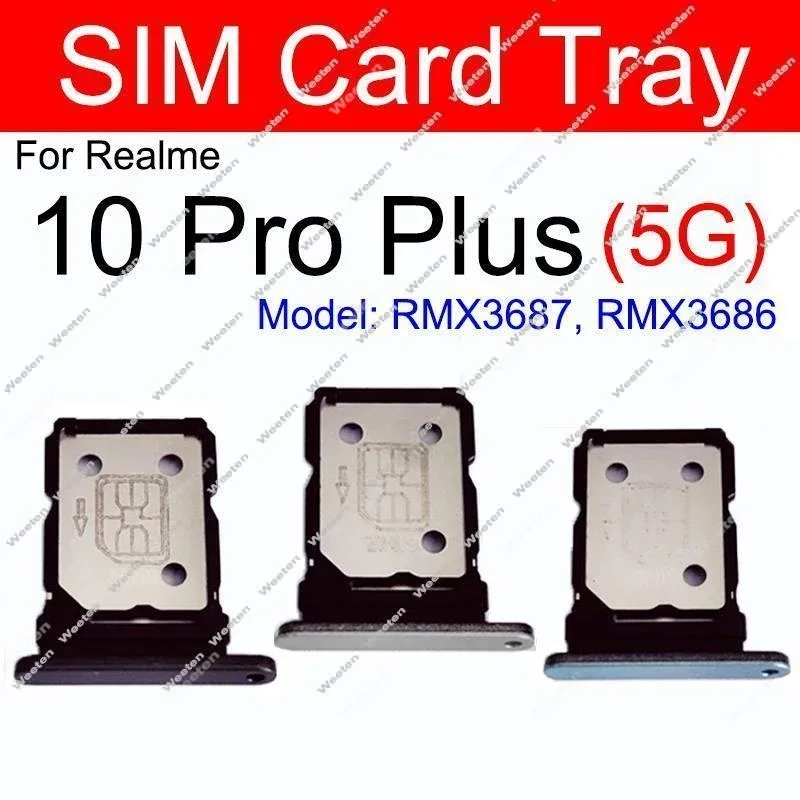 Oppo Realme 10 Pro Sim Kart Tepsisi Siyah