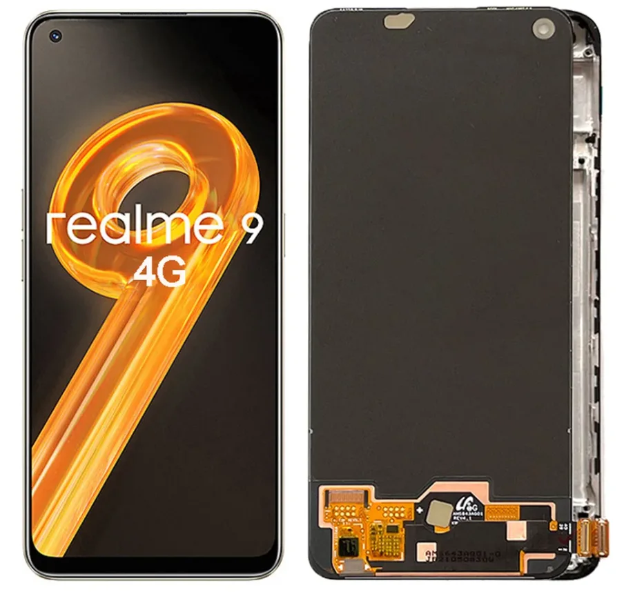 Oppo Realme 9 4G Ekran Dokunmatik A Plus Kalite Ürün/iNCELL Çıtasız (Çerçevesiz)