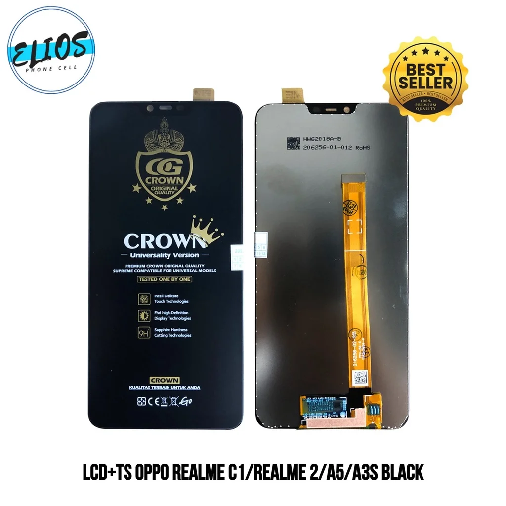 Oppo Realme C1 Ekran Dokunmatik Orijinal Çıtasız Ürün (Çerçevesiz)