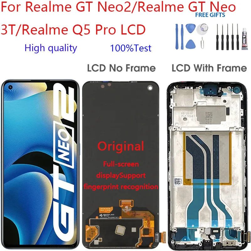 Oppo Realme Gt Neo Ekran Dokunmatik A Plus Kalite Ürün/iNCELL Çıtasız (Çerçevesiz)