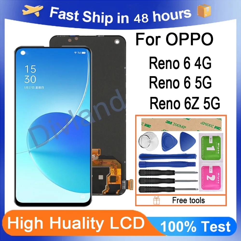Oppo Reno 6Z 5G Ekran Dokunmatik A Plus Kalite Ürün/iNCELL 04 VER Çıtasız (Çerçevesiz)