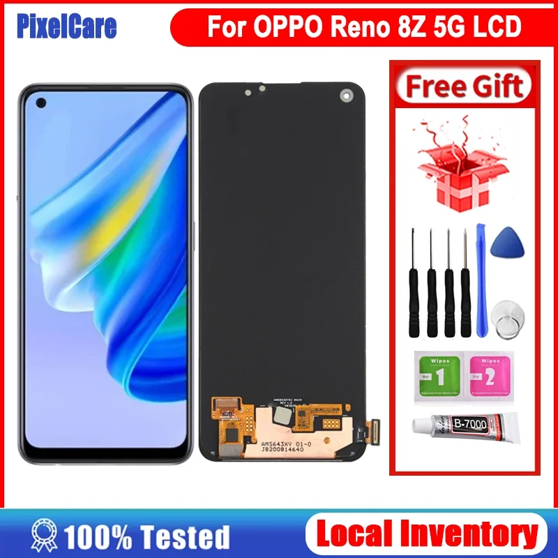 Oppo Reno 8Z 5G Ekran Dokunmatik OLED 05VER Çıtasız (Çerçevesiz)