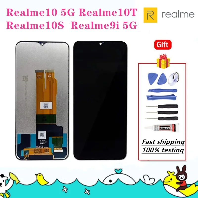Realme 10S Ekran Dokunmatik Orijinal Çıtasız Ürün (Çerçevesiz)
