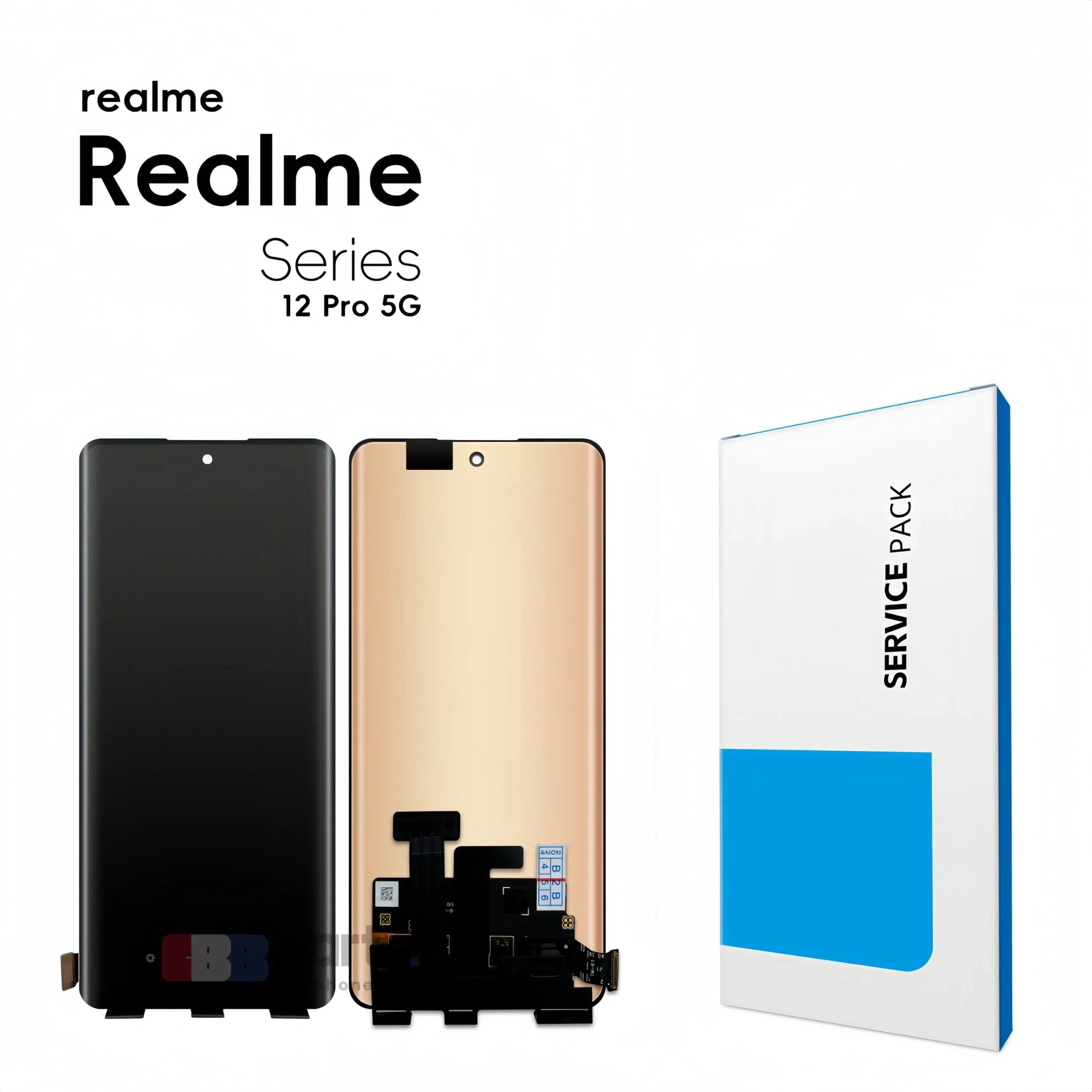 Realme 12 Pro Ekran Dokunmatik SOFT OLED Kalite Ekran Çıtasız (Çerçevesiz)
