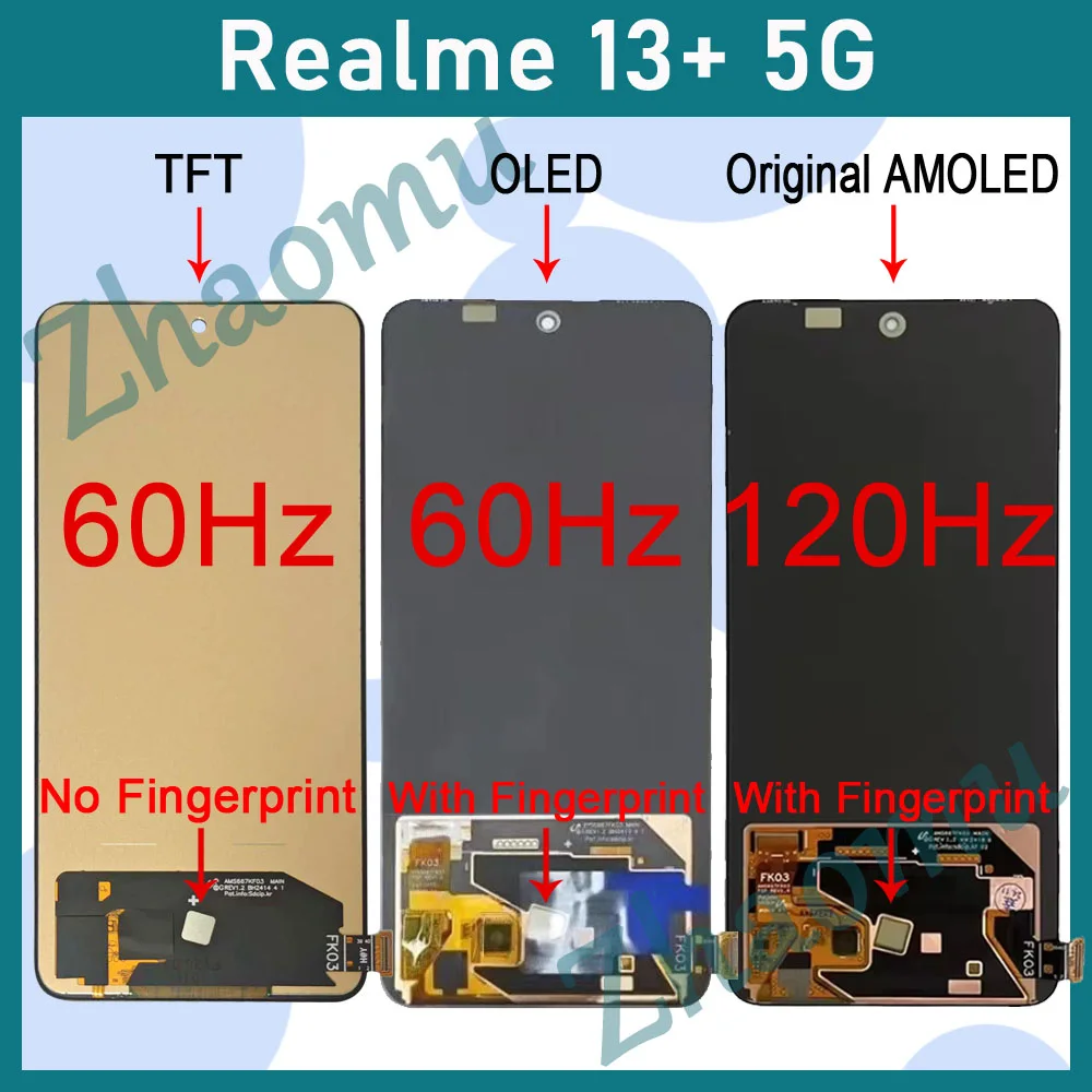 Realme 13 Pro Gold Çıtalı Ekran Dokunmatik SOFT OLED Kalite Ekran