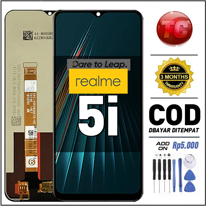 Realme 5i Ekran Dokunmatik Orijinal Çıtasız Ürün (Çerçevesiz)