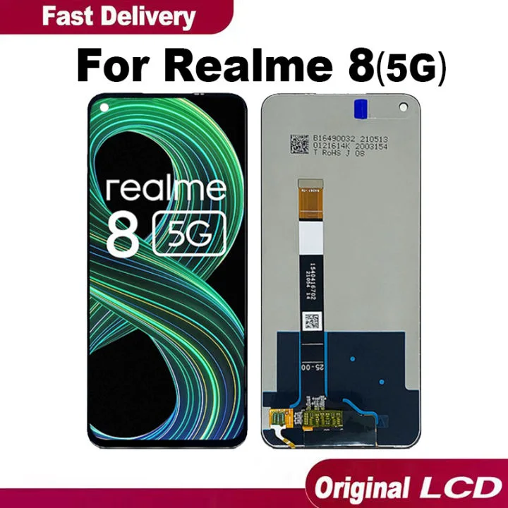 Realme 8 5G Ekran Dokunmatik Orijinal Çıtasız Ürün (Çerçevesiz)
