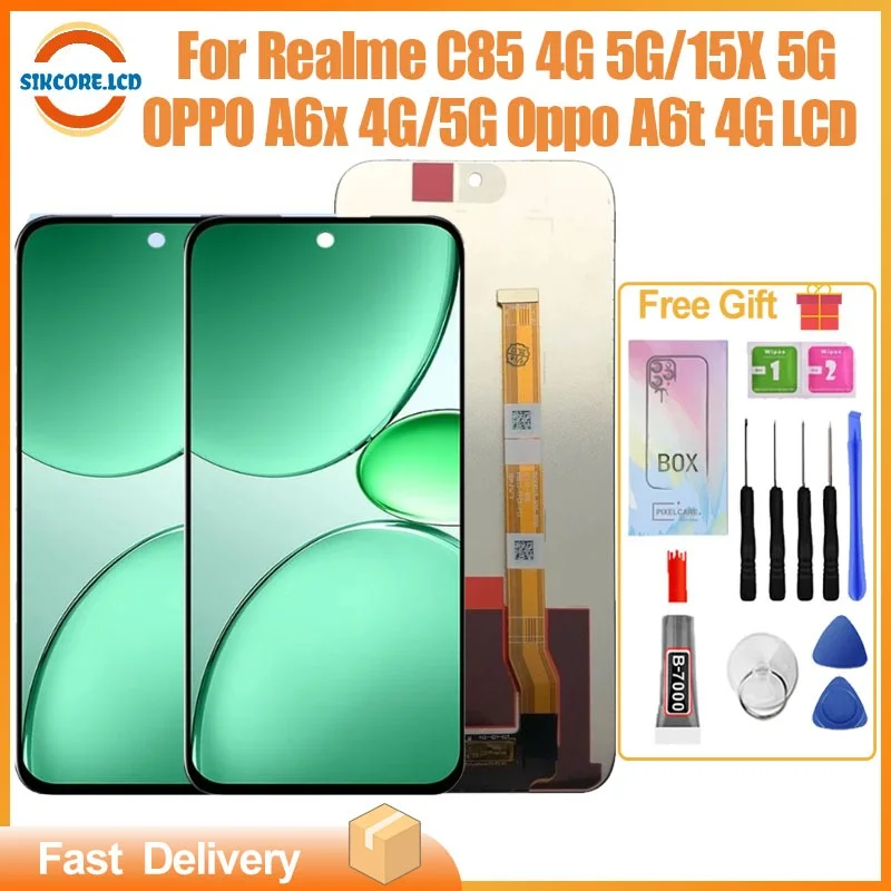 Realme A6t 4G Ekran Dokunmatik Orijinal Çıtasız Ürün (Çerçevesiz)