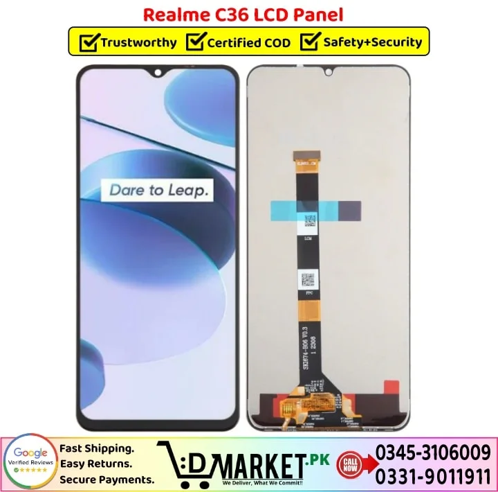 Realme C36 Ekran Dokunmatik Orijinal Çıtasız Ürün (Çerçevesiz)