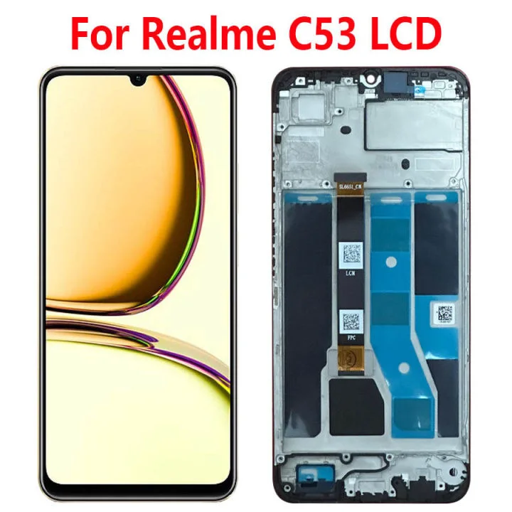 Realme C53 Ekran Dokunmatik Orijinal Çıtasız Ürün (Çerçevesiz)