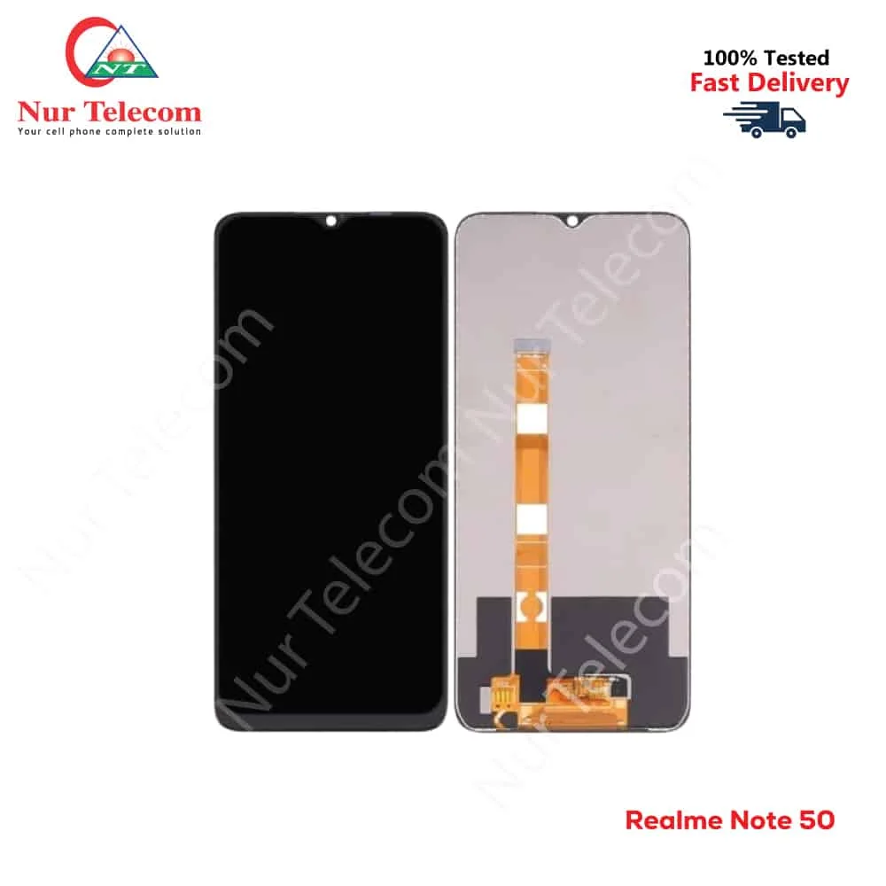 Realme Note 50 Çıtalı Ekran Dokunmatik Siyah Orijinal