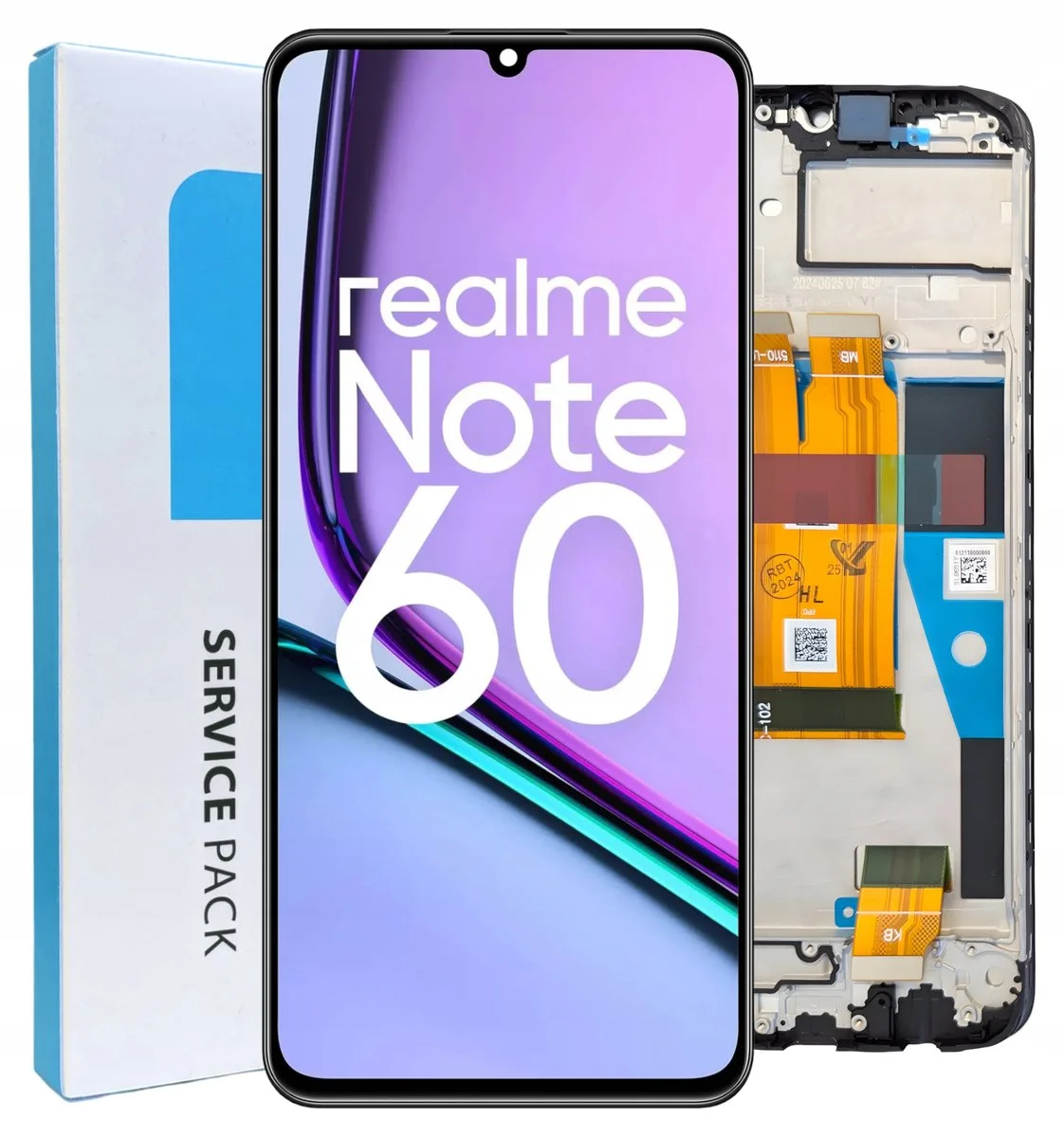 Realme Note 60 Çıtalı Ekran Dokunmatik Siyah Orijinal