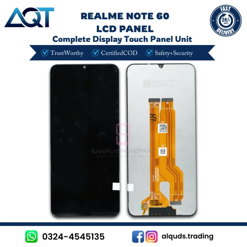 Realme Note 60 Ekran Dokunmatik Orijinal Çıtasız Ürün (Çerçevesiz)