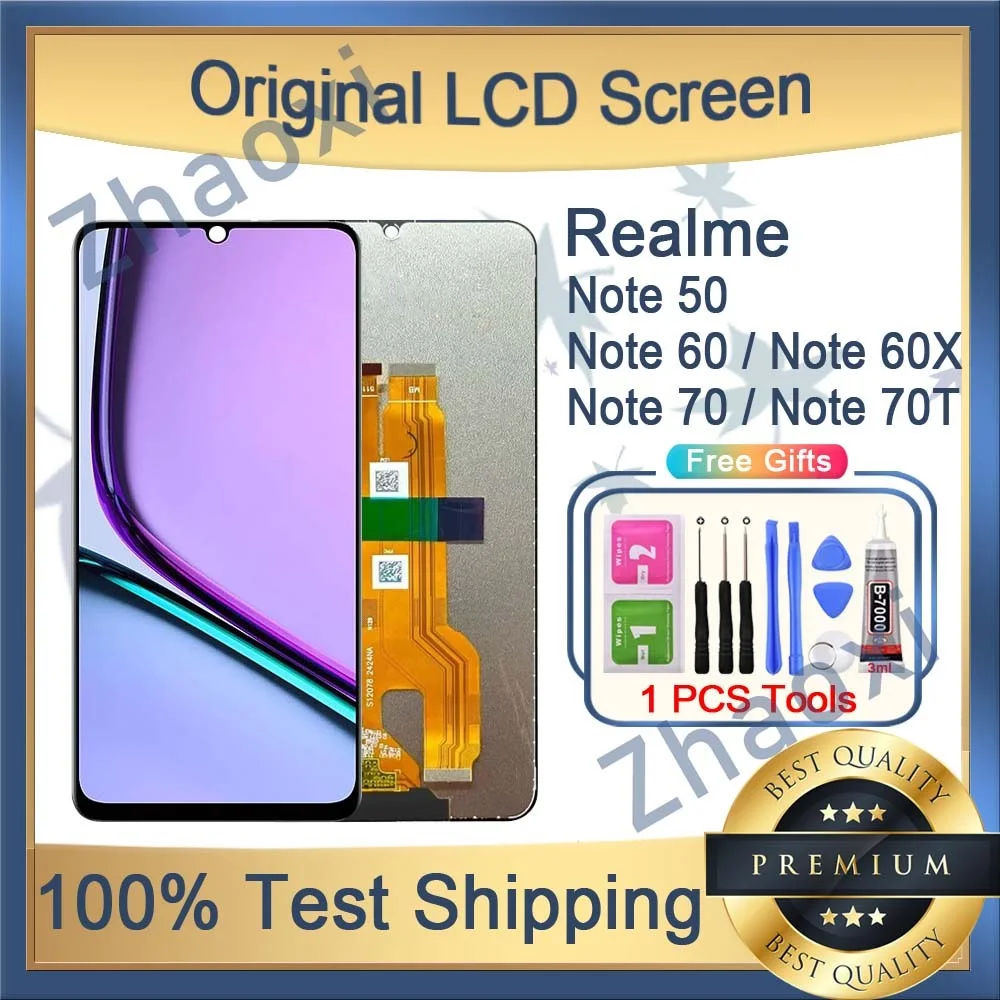 Realme Note 70T Ekran Dokunmatik Orijinal Çıtasız Ürün (Çerçevesiz)