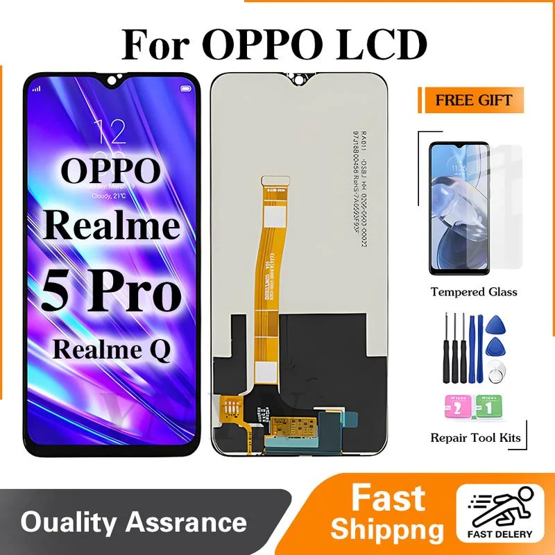 Realme Q Ekran Dokunmatik Orijinal Çıtasız Ürün (Çerçevesiz)