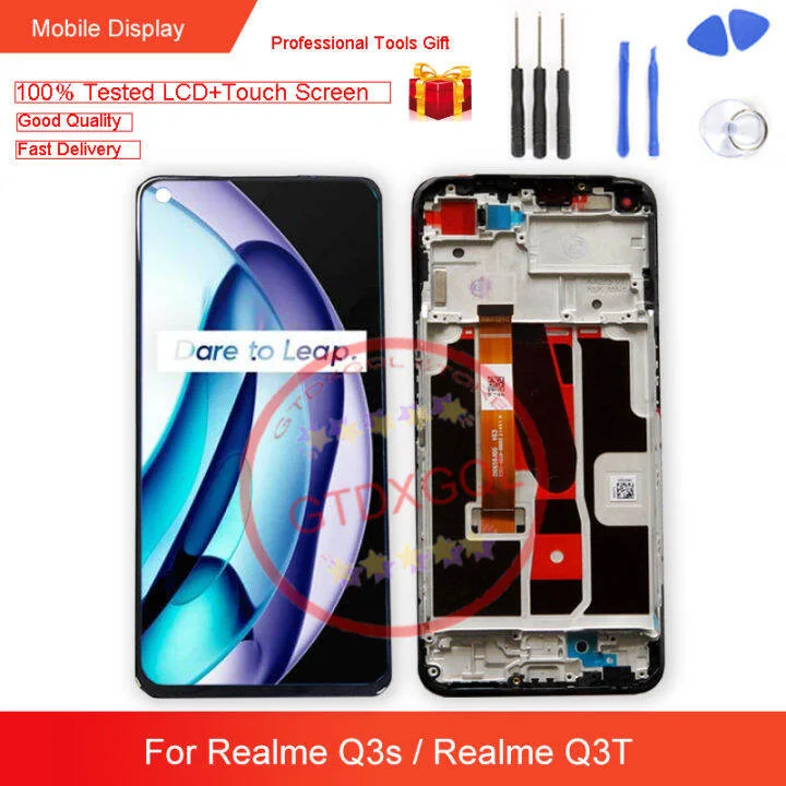Realme Q3t Ekran Dokunmatik Orijinal Çıtasız Ürün (Çerçevesiz)