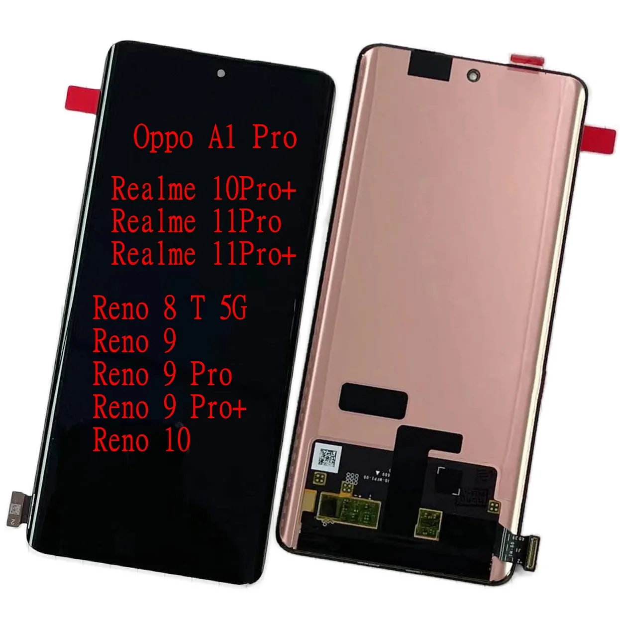 Realme Reno 10 Pro Ekran Dokunmatik SOFT OLED Kalite Ekran Çıtasız (Çerçevesiz)