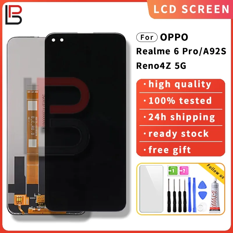 Realme Reno 4Z 5G Ekran Dokunmatik Orijinal Çıtasız Ürün (Çerçevesiz)
