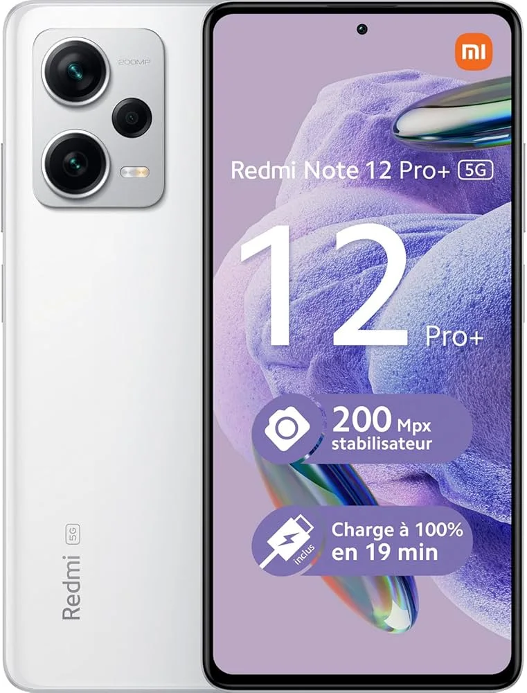 Redmi Note 12 Pro Plus 5G Parmak İzi Beyaz