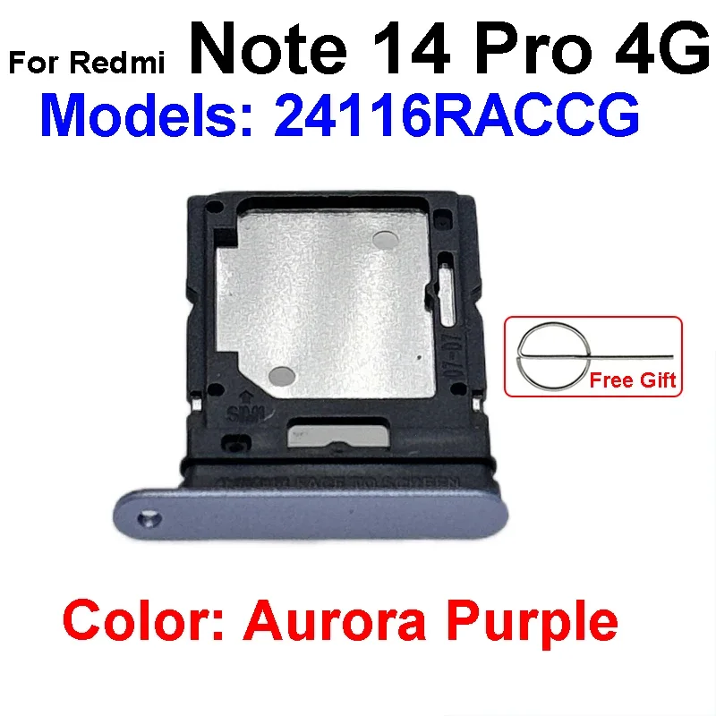 Redmi Note 14 Pro 4G Sim Kart Tepsisi Mor