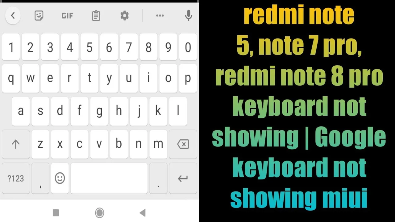Redmi Note 7 Tuş Bordu