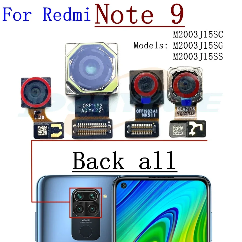 Redmi Note 9S Note 9 Pro Ön Kamera Orijinal
