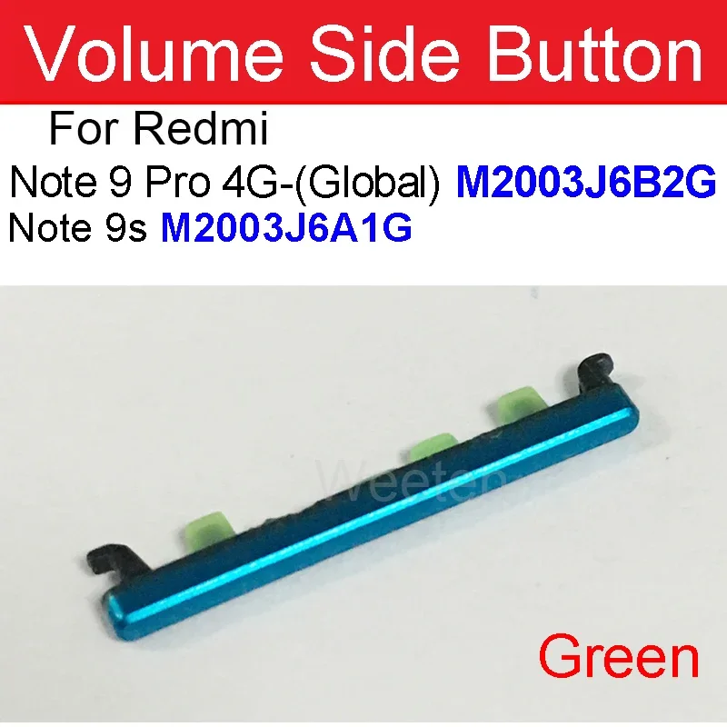 Redmi Note 9S Note 9 Pro Tuş Bordu Yeşil