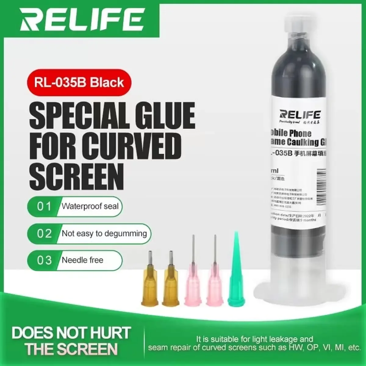 Relife Rl-035B Çıta Yapıştırıcı Siyah