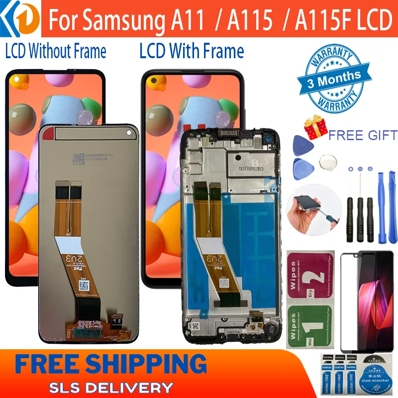 Samsung A115f Ekran Dokunmatik Orijinal Çıtasız Ürün (Çerçevesiz)