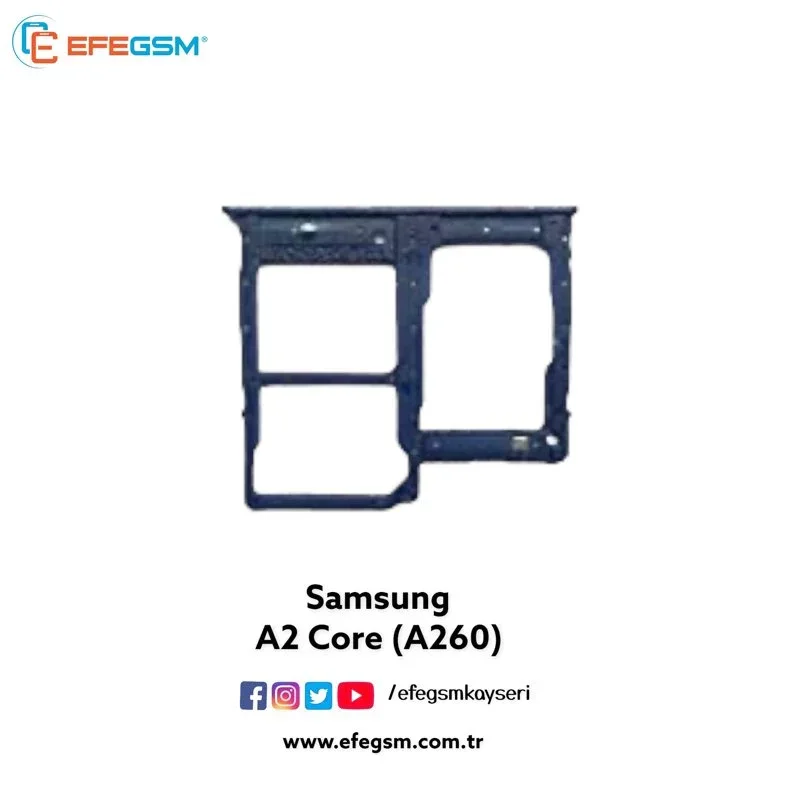 Samsung A2 Core A260 Sim Kart Tepsisi Brown