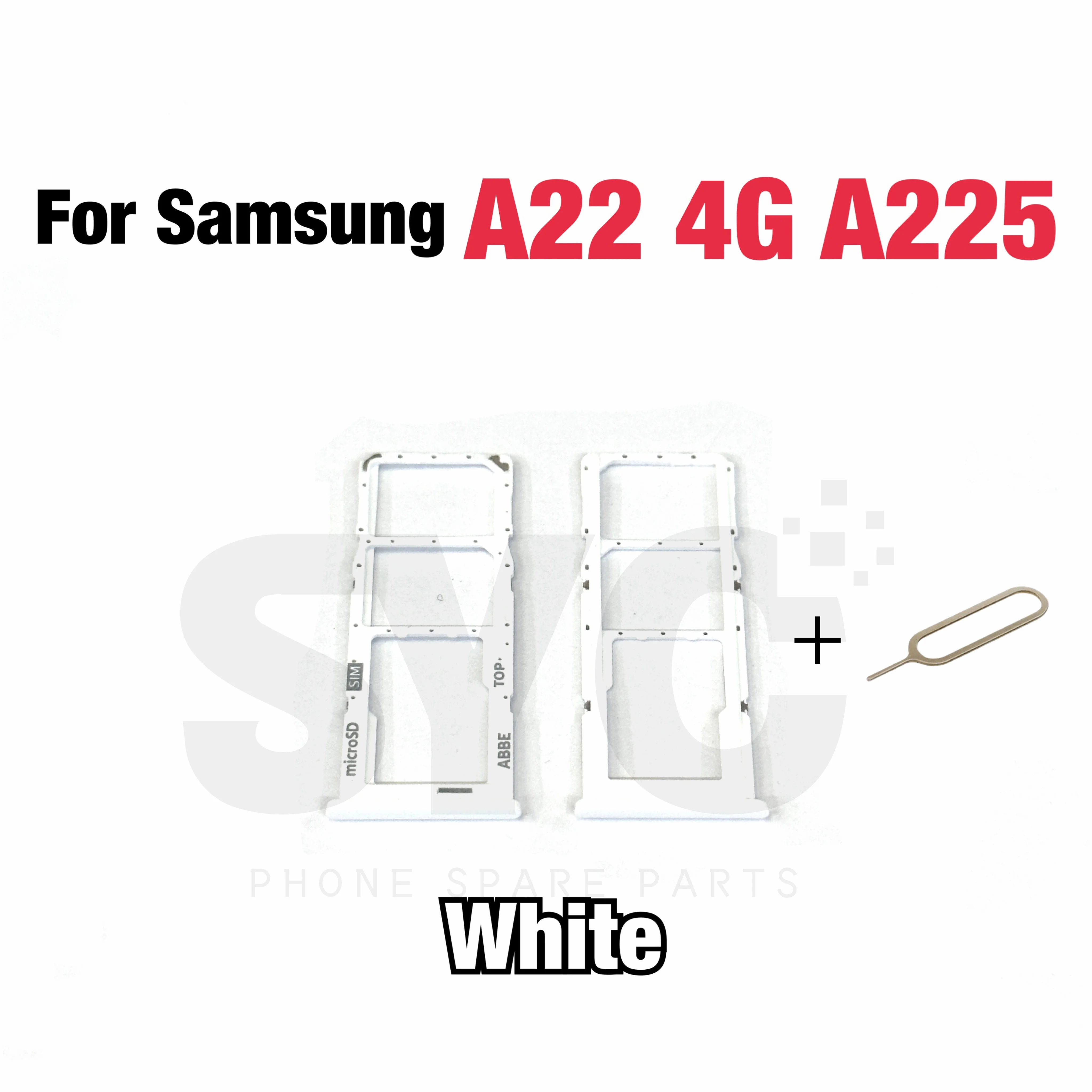 Samsung A22 A225 Sim Kart Tepsisi Beyaz