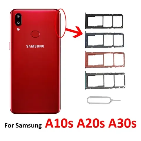 Samsung A30S A307 Sim Kart Tepsisi Kırmızı