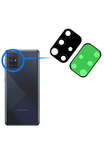Samsung A71 A715 Kamera Camı