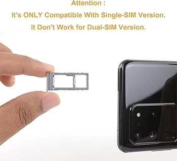 Samsung S20 Sim Kart Tepsisi Siyah