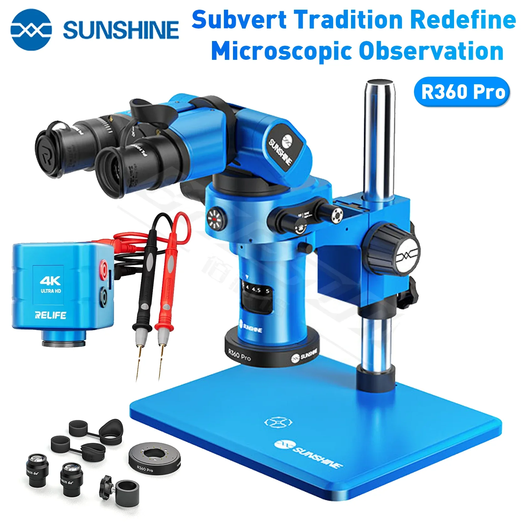 Sunshine R360 Pro Mavi Mikroskop