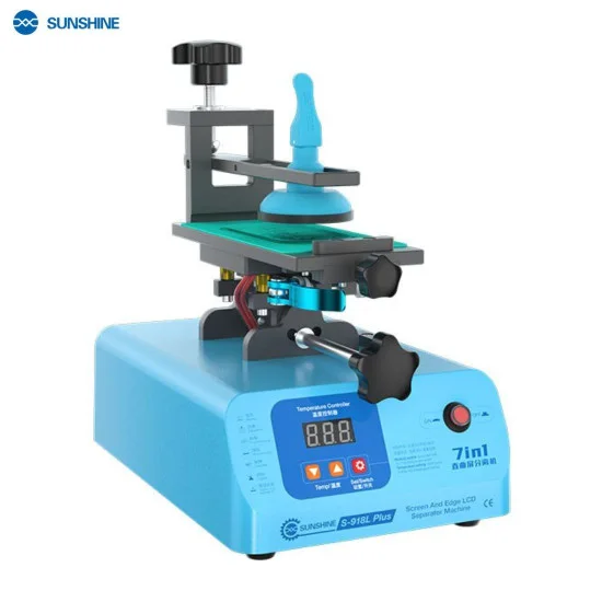 SUNSHINE S-918L PLUS 7-IN-1 360° KAVİSLİ VE DÜZ EKRAN AYIRICI, LCD ÇERÇEVELİ VE TUTKAL SÖKÜCÜ